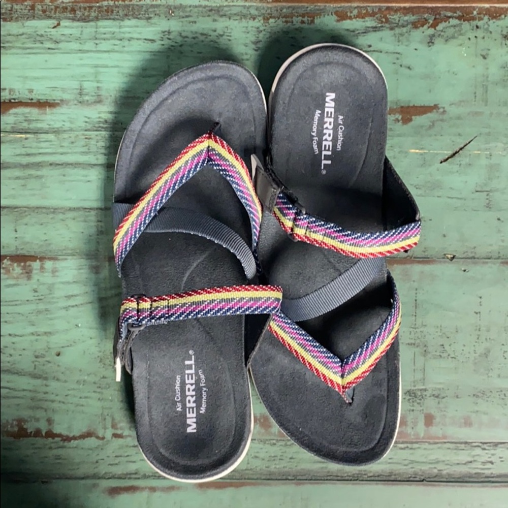 Merrell memory foam sandals, 7M